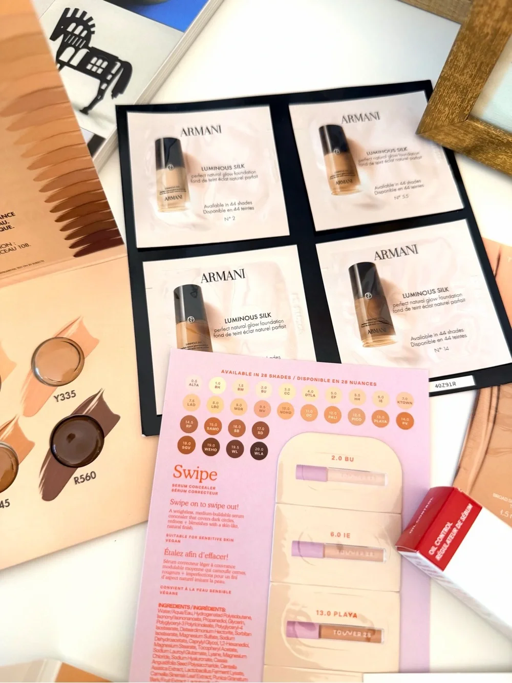 11 pc High End Foundation Samples